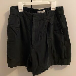 A&F High Waisted Linen Trouser Shorts